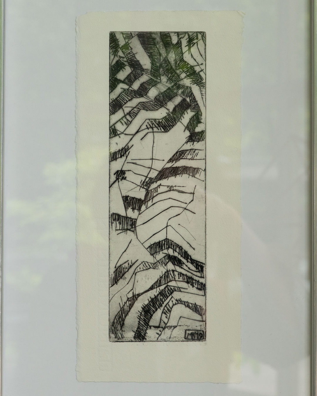 My very fav striped dream — view 2, handprinted by Mascha Rodigina, Cologne