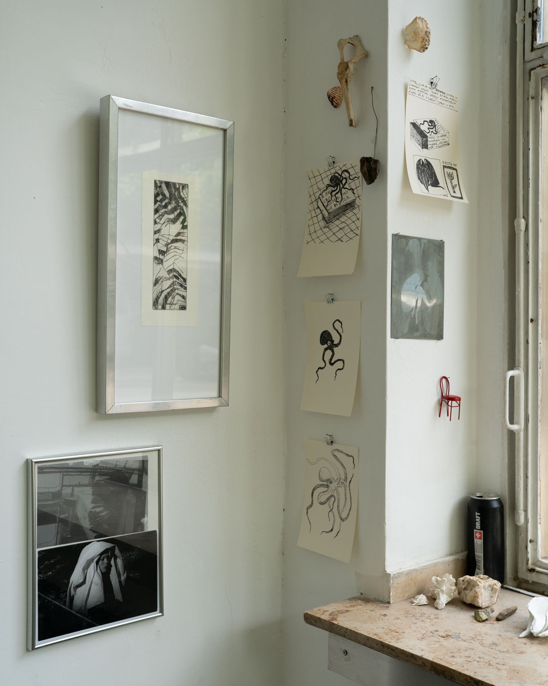 My very fav striped dream — view 3, handprinted by Mascha Rodigina, Cologne