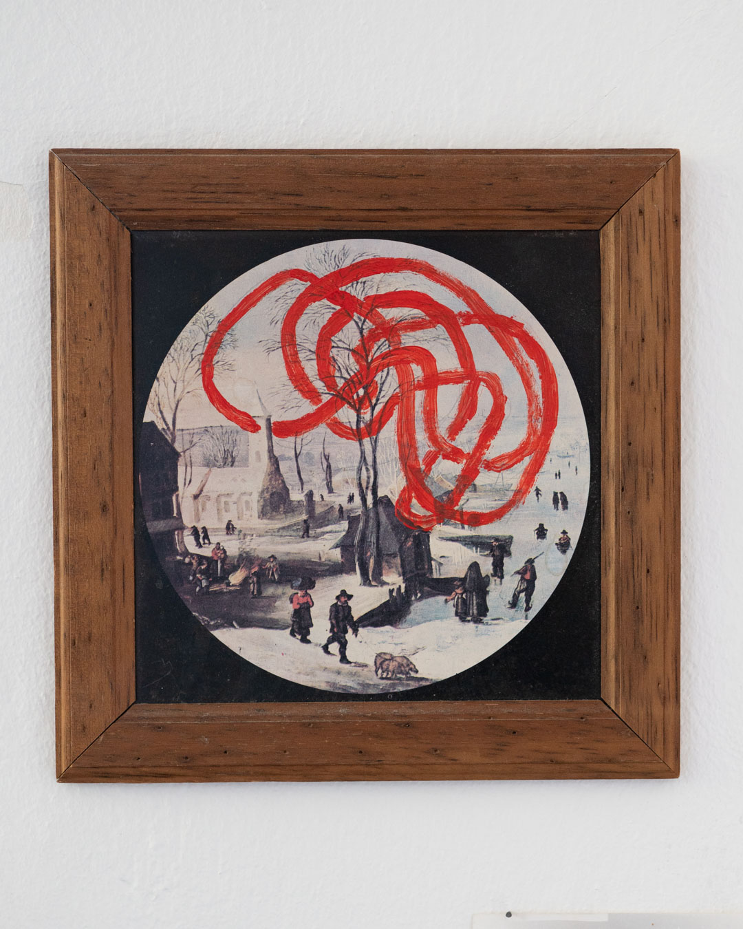 Bruegel's winter brain — handprinted wearable art by Mascha Rodigina, Cologne