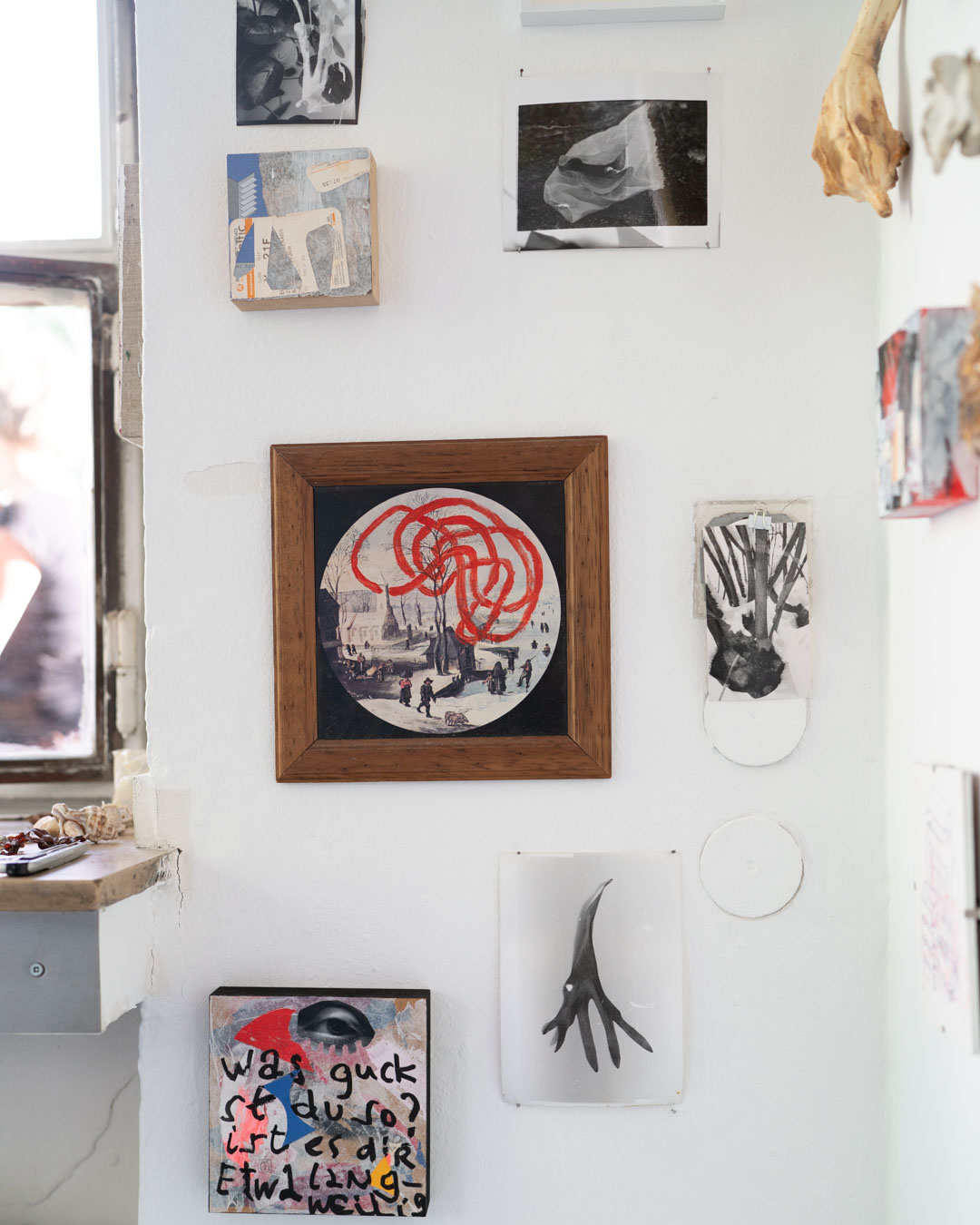 Bruegel's winter brain — view 2, handprinted by Mascha Rodigina, Cologne