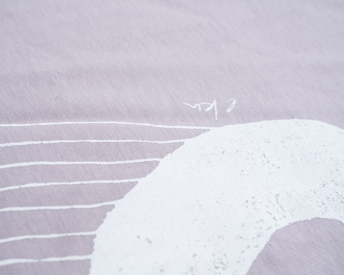 internal connection oversized T — view 4, handprinted by Mascha Rodigina, Cologne