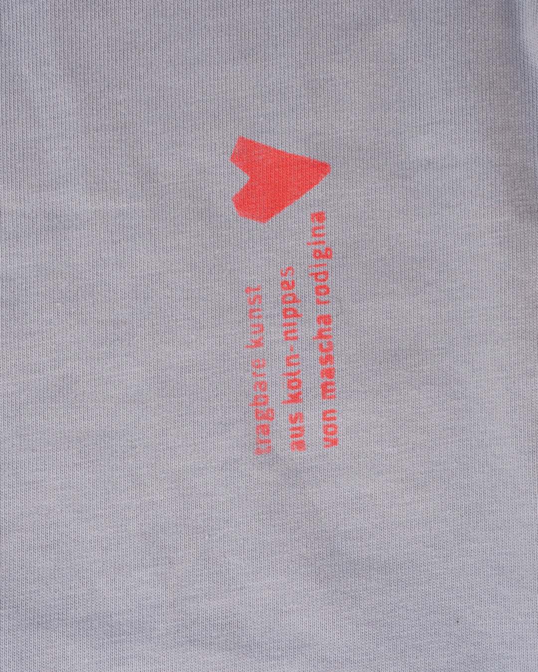 Neon bloom lilac T oversize — view 4, handprinted by Mascha Rodigina, Cologne