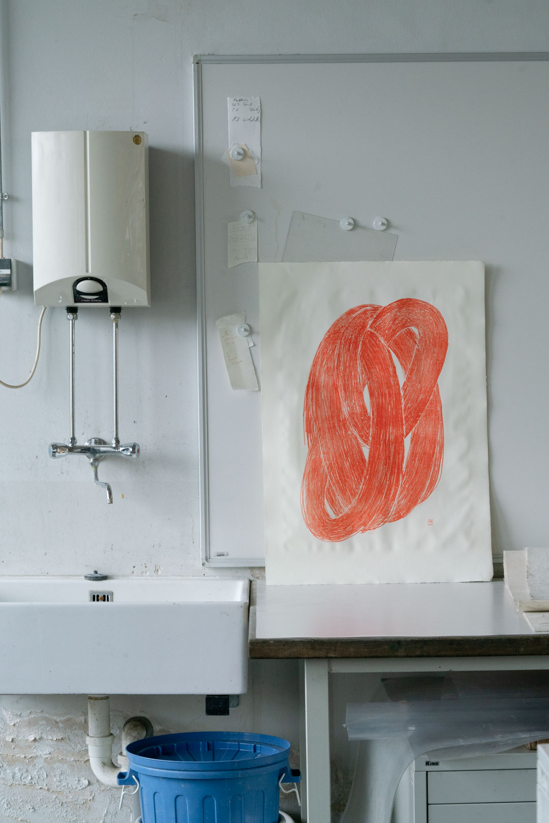 Größer als ich — view 2, handprinted by Mascha Rodigina, Cologne